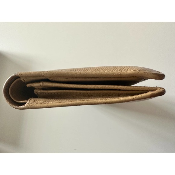 Chanel Wallet Purse Bifold Coco Button Beige - Picture 8 of 16